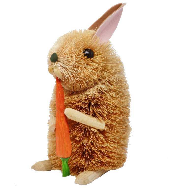 Brushart Bristle Brush Animal Rabbit w/Carrot 10